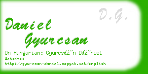 daniel gyurcsan business card